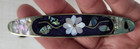 Vintage Alpaca Mexico Silver Abalone Shell Inlay Hair Barrette Daisy Flower