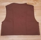 Nos - Vintage Girl Scouts Official Brownie Vest 01461 - Brown Small