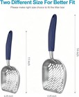 Cat Litter Scoop Aluminum Alloy Sifter Kitty Metal Scooper Deep Shovel With Diag