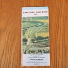 1973 Manitoba Canada Official Highway Map Vintage