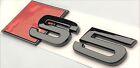 Black S5 Replacement For Audi Rear Trunk Emblem Badge Nameplate Decal Letter Lid