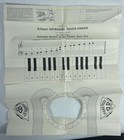 Rare Vintage  1962 Schaum Keyboard Piano Touch Finder Educational Aid  Wear It  