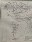 1854 Egypt   The Journeys Of The Israelites Hand Coloured Original Antique Map