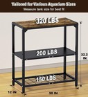 20-30 Gallon Fish Tank Stand Aquarium Stand With Adjustable 3-tier Storage Shelf