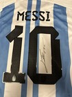 Lionel Messi Back Signed Argentina Home Jersey Authenticated By Icons Coa
