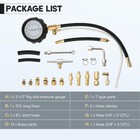 0-140psi Fuel Pressure Gauge Kit   Fuel Injection Pump Pressure Tester Gauge Kit