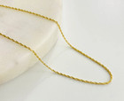 Solid 10k Yellow Gold 1 1mm Singapore Chain Anklet Bracelet  9    - Pe9