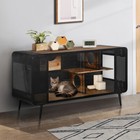 55 12  spacious Cat House With Tempered Glass  For Living Room  Hallway study 