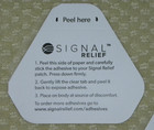 Lot Of 4 Signal Relief Reusable Adhesive   adhesive Only No Patch   New