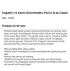 Hagerty Silversmiths   8 Oz Silver Polish  Gentle Lotion