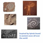 Mendel Mens Stainless Steel Native Indian Tribal Flint Spiral Pendant Necklace