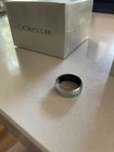 Circular Ring Size 8 Silver Color