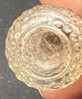 Vintage Clear Glass Miniature Perfume Bottle With Plastic Screw Top-empty