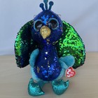 Ty Flippables Tyson Peacock Plush 9 Inch Nwt
