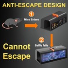 2 Pcs  - Electronic Mouse Trap Control Kill Big Rat Pest Electric Rodent Zapper