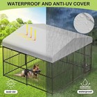 Outdoor Dog Kennel For Large Dogs  10x10x6 Ft Heavy Duty Dog Playpen Fence New