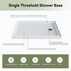 Horow Shower Base 48  W X 32  D Right Drain Single Threshold Acrylic Shower Pan