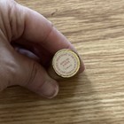 Vtg 50s Revlon Lipstick Gold Metal Tube R Case  apple In A Stick   