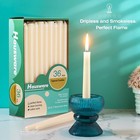 Hausware 36 Pack Taper Candles  8 Hour Burn Time unscented 10 Inches  Ivory 