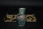 Authentic Ancient Roman Glass Bottle Container With Patina C  1st-2nd Century Ad