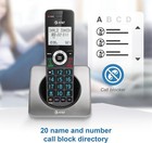 At t Cordless Home Phone 2 Handsets Call Block Caller Id Duplex Speakerphone    