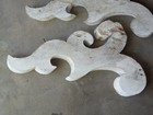 2 Large Antique Architectural Corbels Chippy White Circa 1850 6