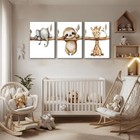 Nursery Animal Wall Art Baby Safari Nursery Wall Decor Forest Animal Kids Roo   