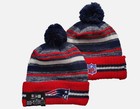 Men s Patriots Knitted Beanie Hat 2025 Woolen Winter Football Cap Unisex