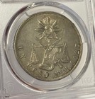 Mexico - 1871-mo M Large Silver Balance Scale Peso  pcgs Unc Detail 