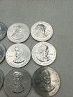 Vtg Lot 32 Shell s Mr  President Coin Game Multiple Coins Nice Collection Vgc