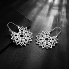 Women Bohemian Mandala Hoop Earrings - 316l Stainless Steel Vintage 119 Steel
