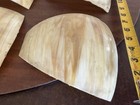 Antique Slag Glass Lamp Shade Curved Insert Panels - Lot Of 4