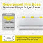 Igloo Cooler Replacement Hinges   2 Or 3  - Unbreakable  Repurposed Fire Hose 