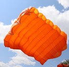 Parachutes De France Sos 200 Skydiving Parachute Reserve Canopy - Orange 5 Cell