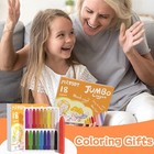Triangle Jumbo Crayons For Toddlers  18 Colors Mess Free Unbreakable Crayon G   