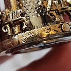 Vtg 1970s Spinning Thimble Pewter Horse Theme Nicholas Gish Signed Clydesdale