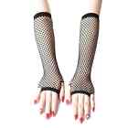 Tween Girls Fingerless Fishnet Long Gloves Black Nip