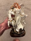 Angel Figurine With Unicorn Resin Statue Fantasy Fairy Home Decor