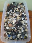Over 7 5 Pounds Antique Buttons Mixed Mop Celluloid Fabric Etc 