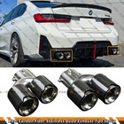 For 2019-25 Bmw G20 M340i 330i Carbon Fiber Stainless Quad Exhaust Tip Finishers