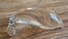Clear Glass Dolphin porpoise Figurine Paperweight Pre-owned