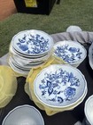 70pc Vtg Blue Danube Blue   White China Lot Huge Look At Photos