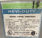 30 Kva Hevi-duty T2h30s Transformer Hv 480v Lv 208y 120v 3 Phase Indoor 3ph
