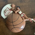 Vintage Burwood Sports 7 25  Basketball   Baseball Wall Hanging Plaque Usa