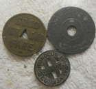 1924 Honolulu Rapid Transit Hawaii School Transit Token  pittsburg Railways Vtg