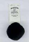 Fluffy Faux Rabbit Fur Ball Pom Poms - 8cm Snap Button Lot Black Purple For Hat