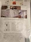 Ultimate Table Set new 1 Tablecloth 1 Vinyl Table Pad 10 Napkins oblong 63 x104 