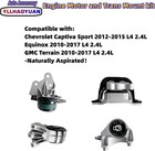 Engine Motor Mount Set 4pcs Compatible With Equinox  Terrain 2010-2017 L4 2 4l F