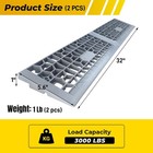 Modular Threshold Ramp 1 Inch Rise 3000 Lbs 2 Pcs Doorways