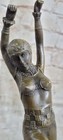 Bronze Sculpture Art Deco 10  Tall Dancer Signed Chiparus Statue Home Decor Sale